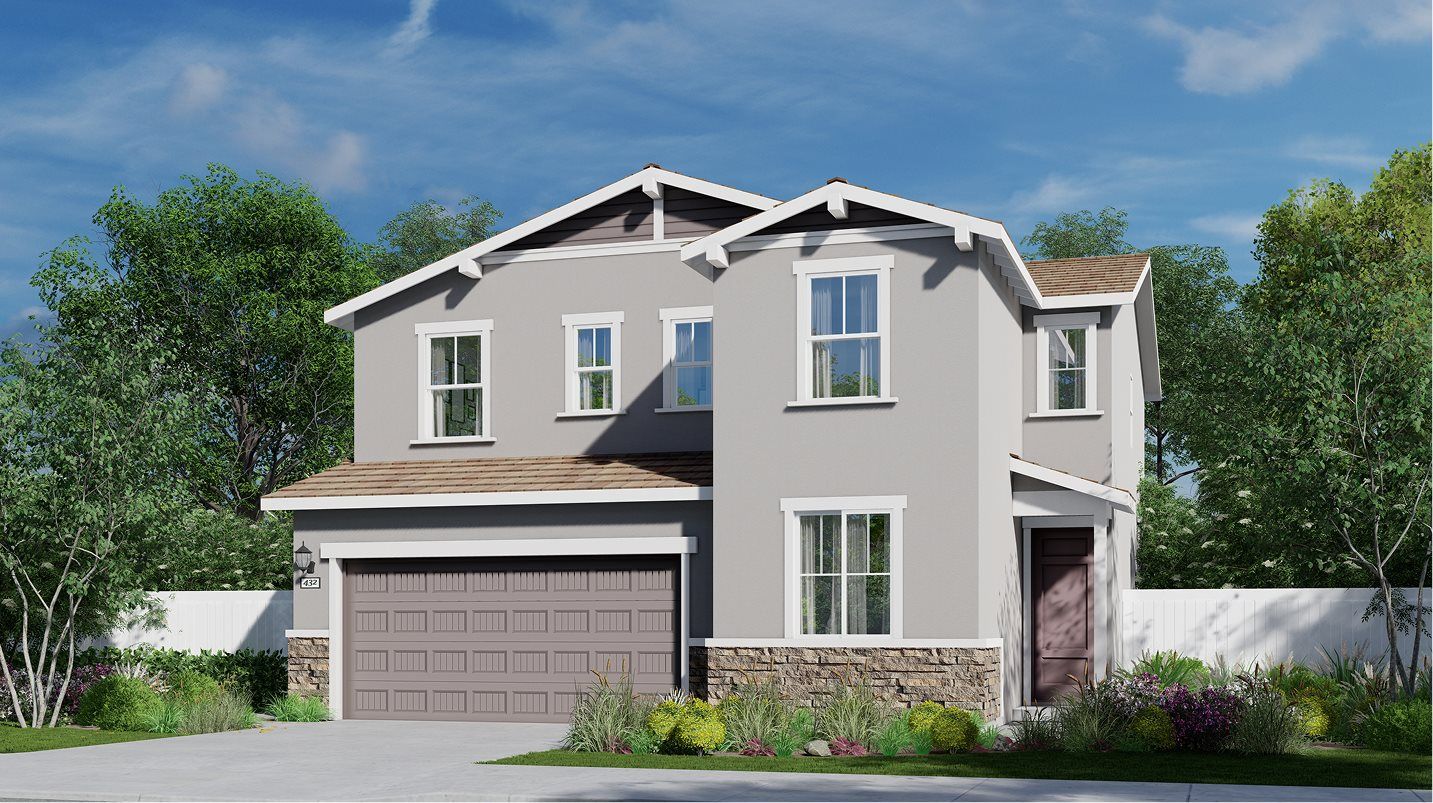 Elevation B - Exterior B – Craftsman home