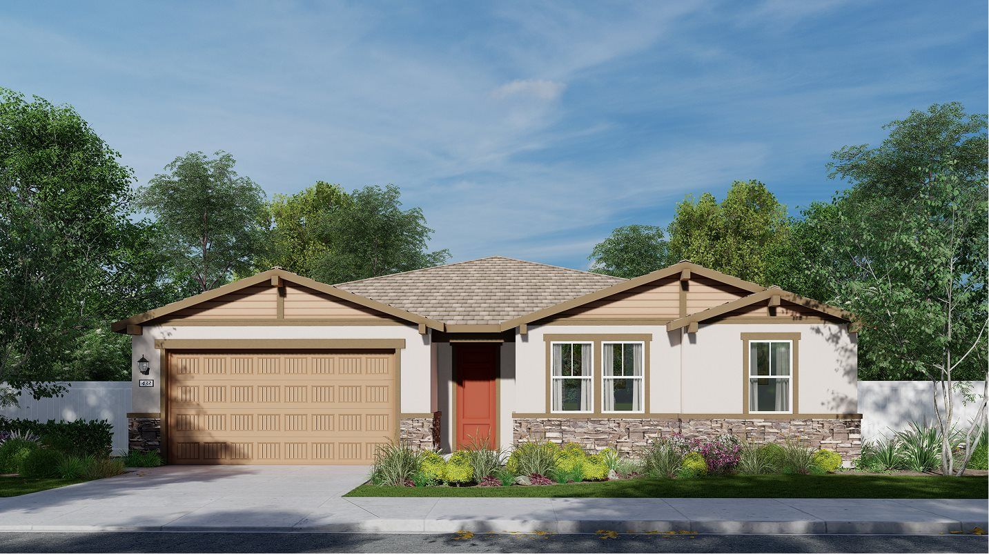 Elevation B - Exterior B – Craftsman home