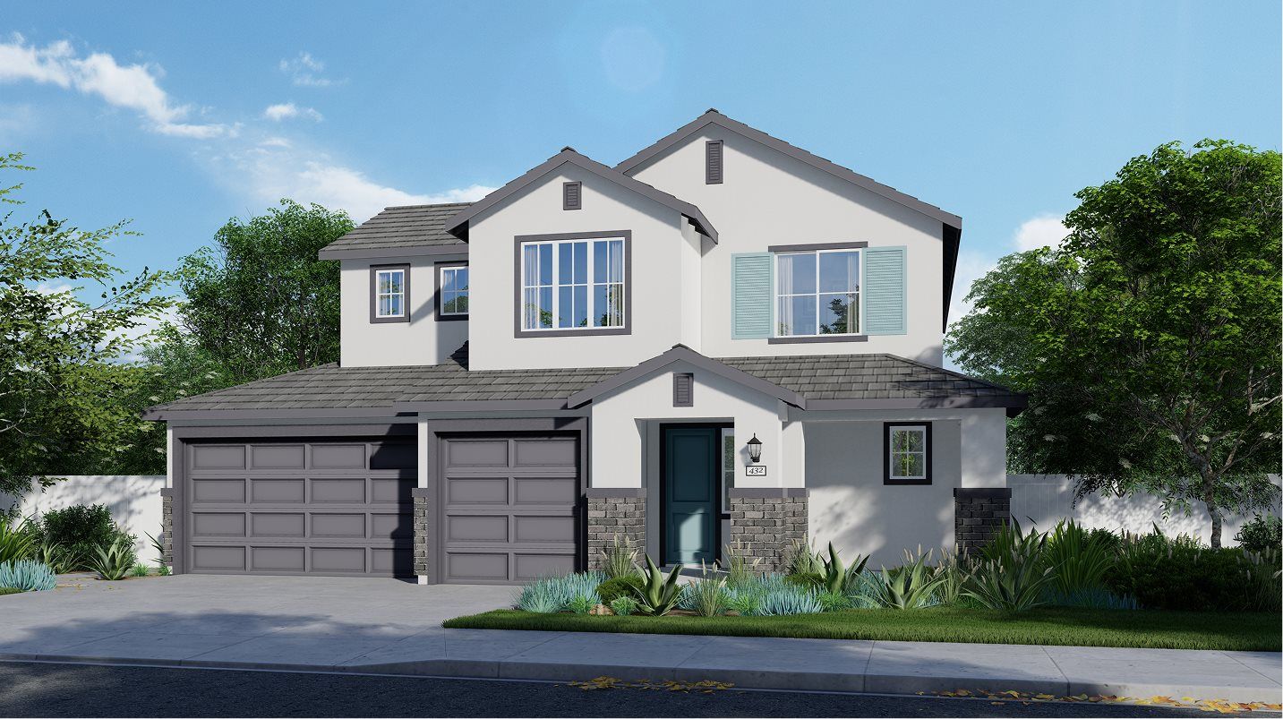 Elevation A - Exterior A – French Country home