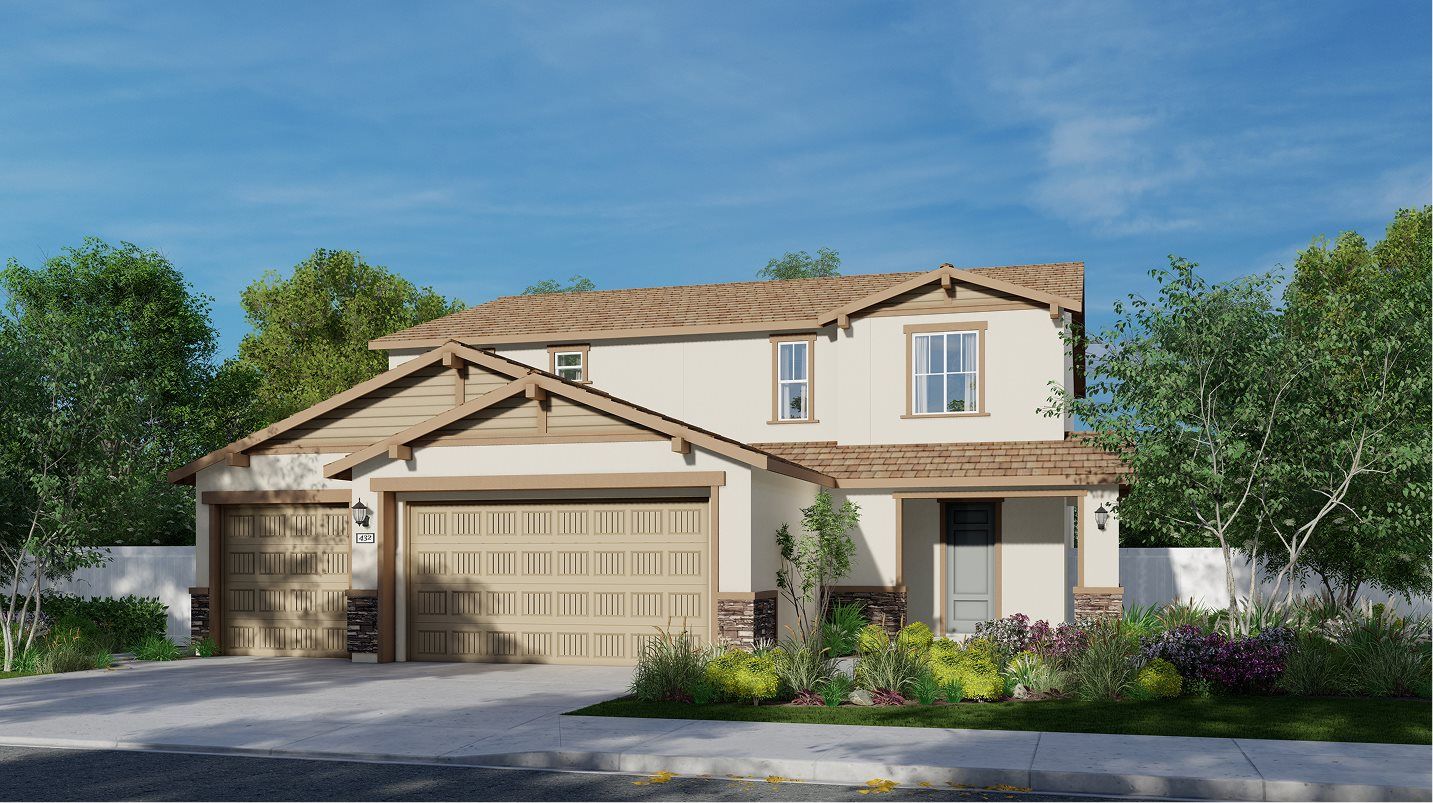 Elevation B - Exterior B – Craftsman home