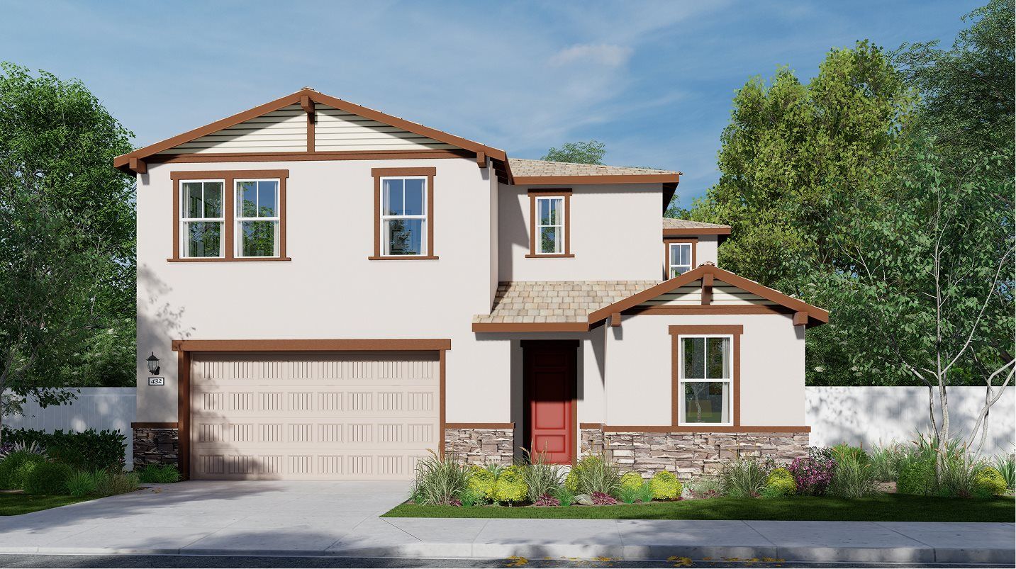 Elevation B - Exterior B – Craftsman home