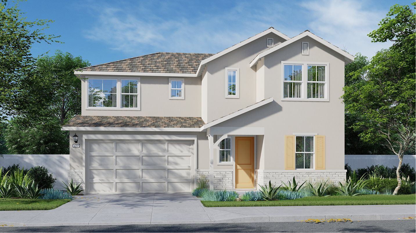 Elevation A - Exterior A – French Country home