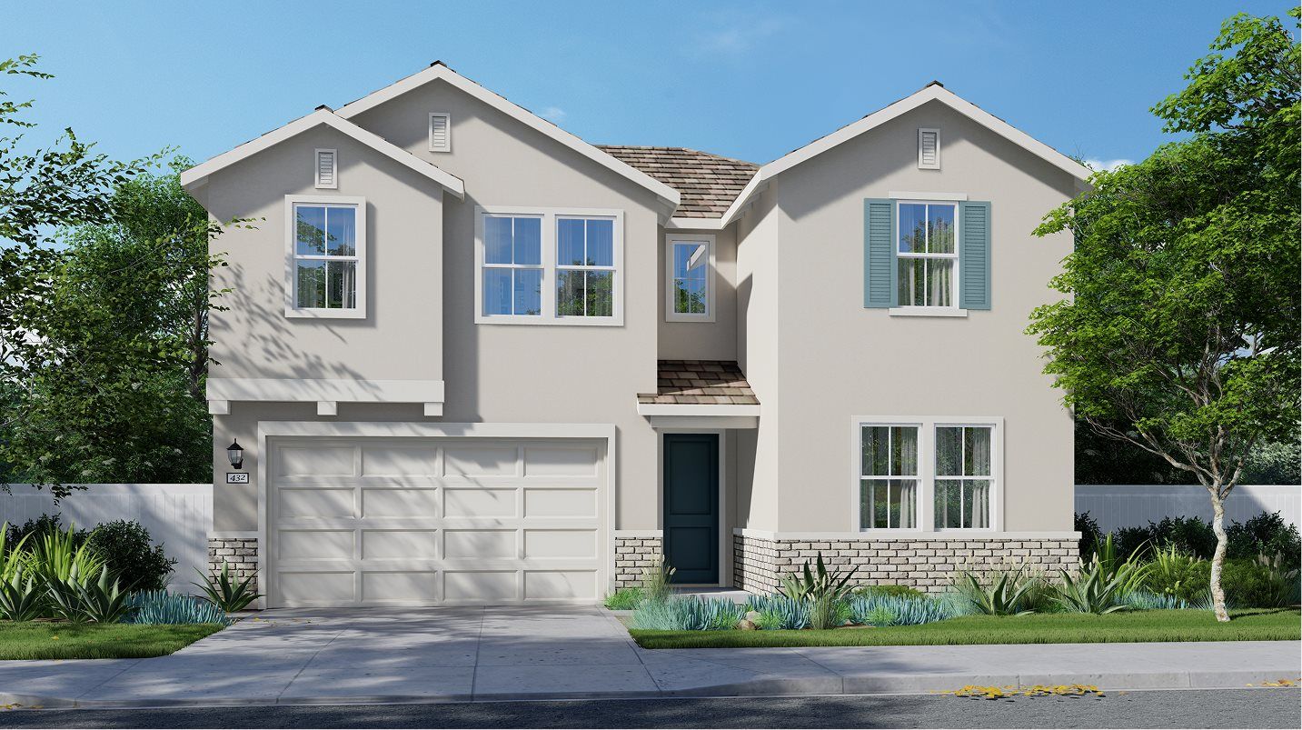 Elevation A - Exterior A – French Country home
