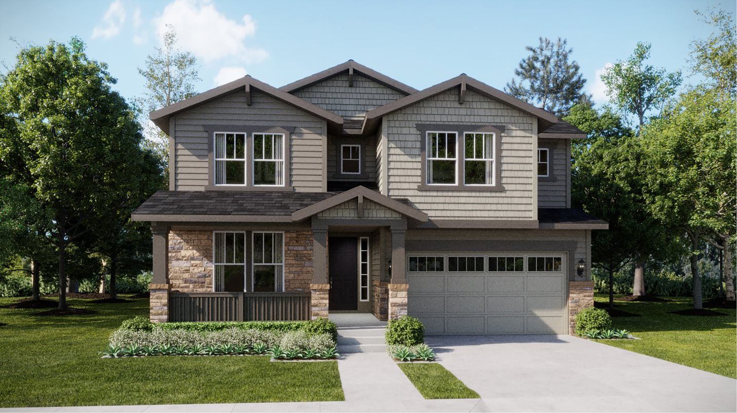 Elevation CR - Craftsman home exterior