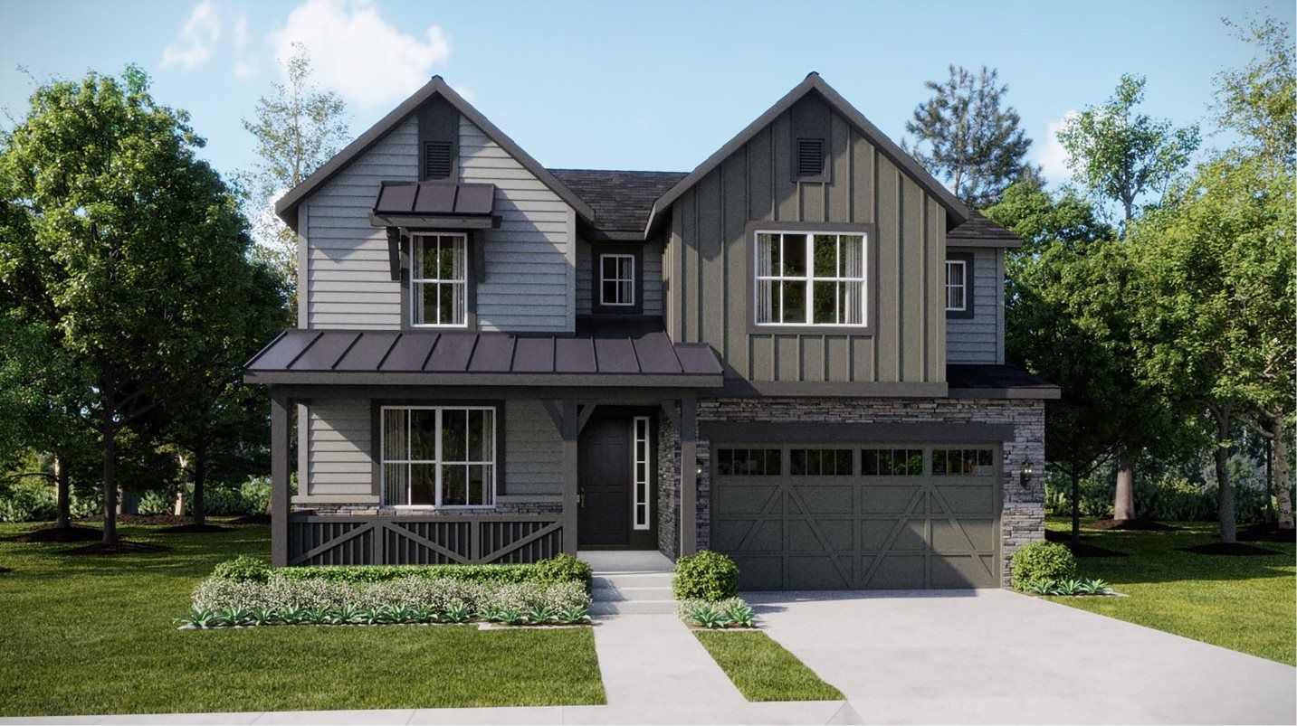 Elevation FH - Farmhouse home exterior