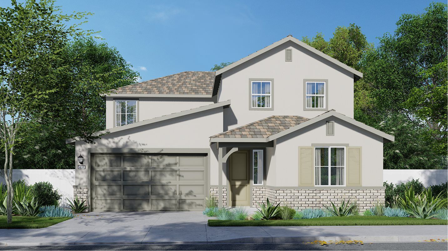 Elevation A - Exterior A – French Country home