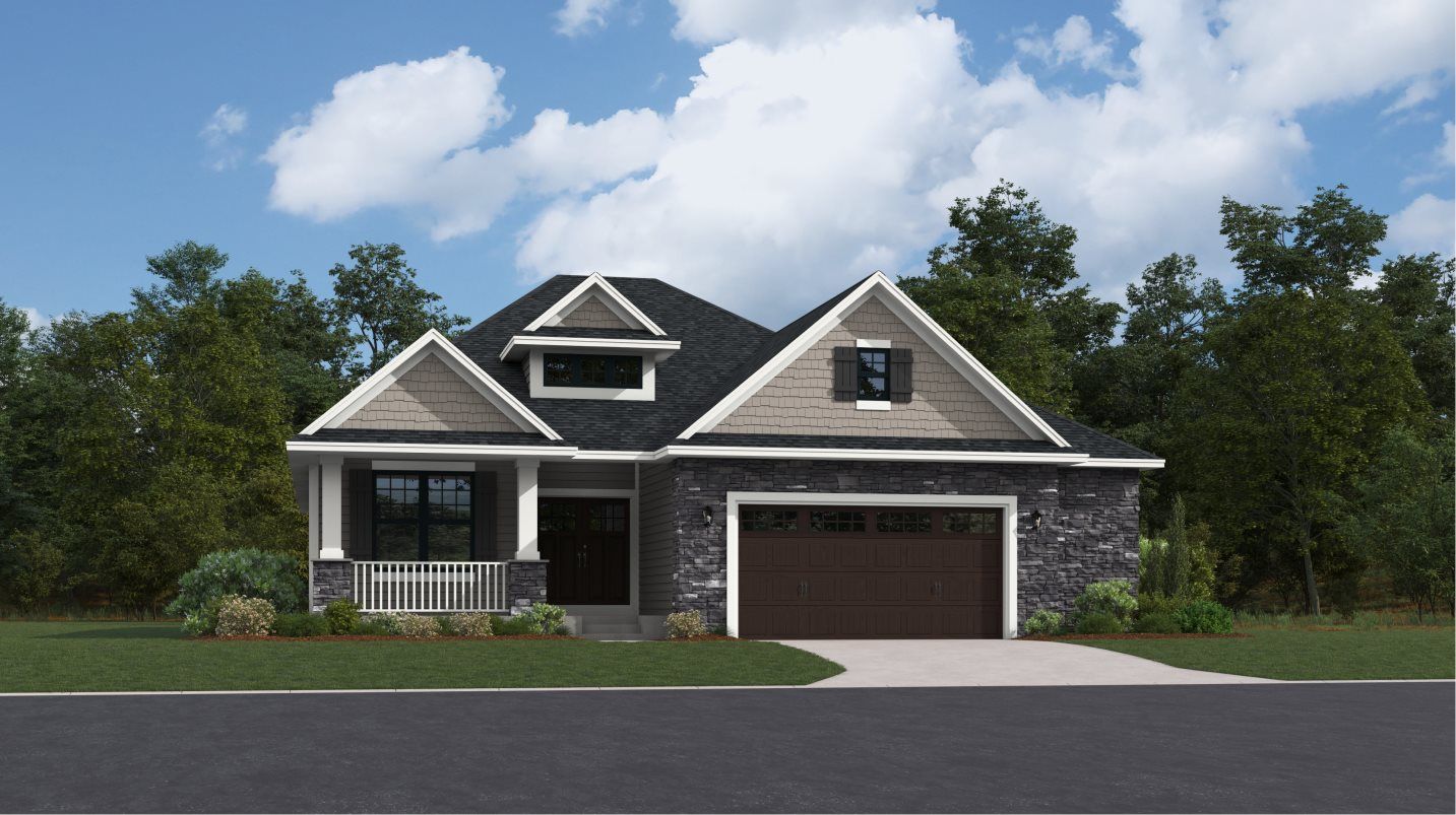 Elevation B2 - Monaco Cottage Exterior Rendering