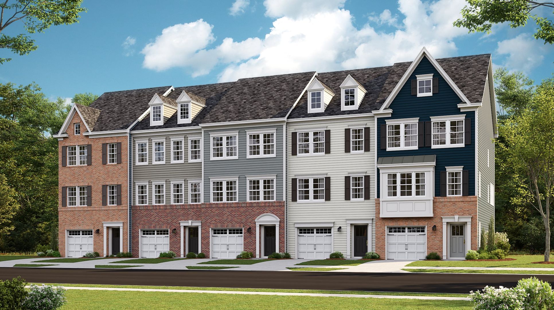 Elevation 1 - Arcadia Front Load Garage Exterior