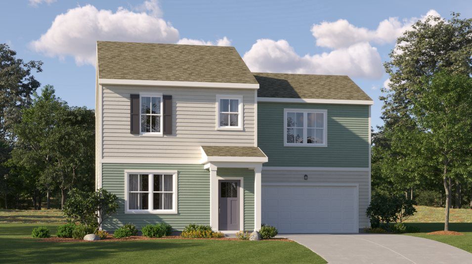 Elevation 1A - Princeton Slab Exterior 1A