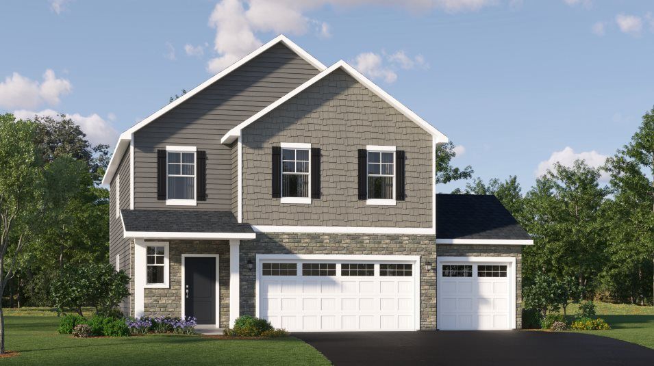 Elevation B3B - Sequoia Exterior Rendering B3B