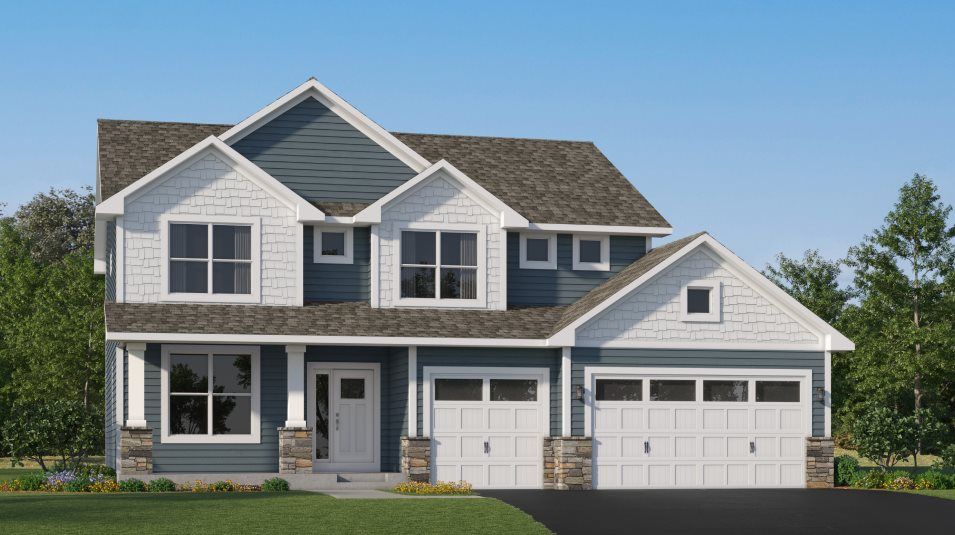Elevation B3P - Lewis Exterior Rendering B3P