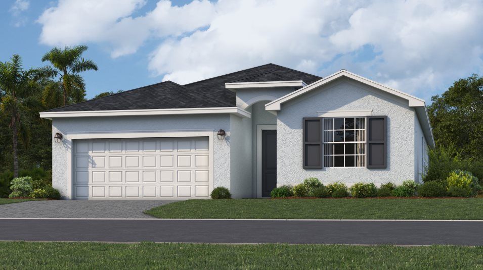 Elevation A - A ranch-inspired exterior