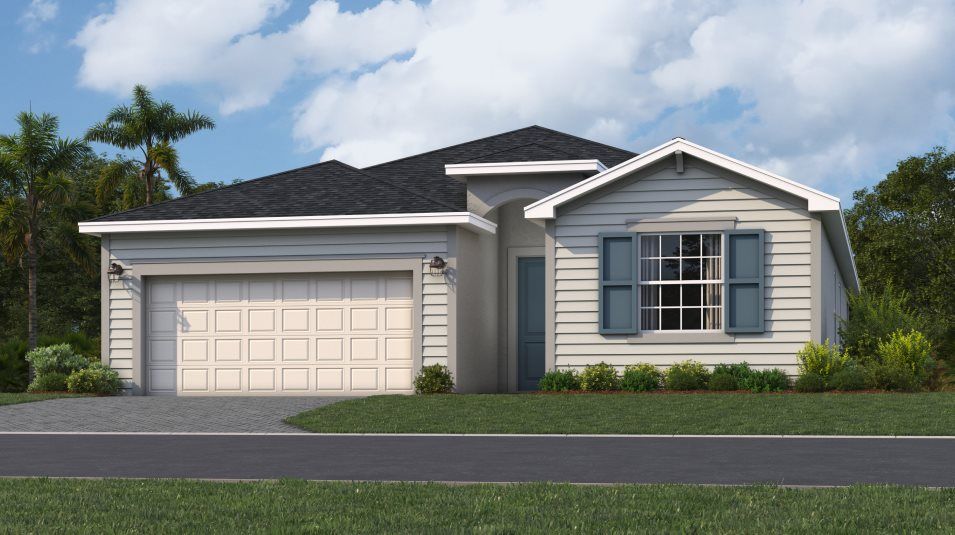 Elevation D - An American-inspired exterior