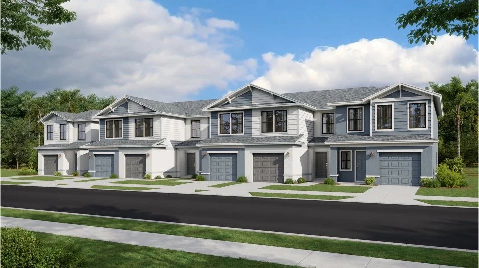 Elevation A - Townhomes exterior
