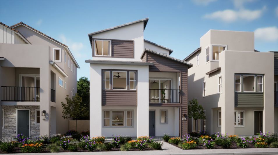 Elevation B - Transitional home exterior image