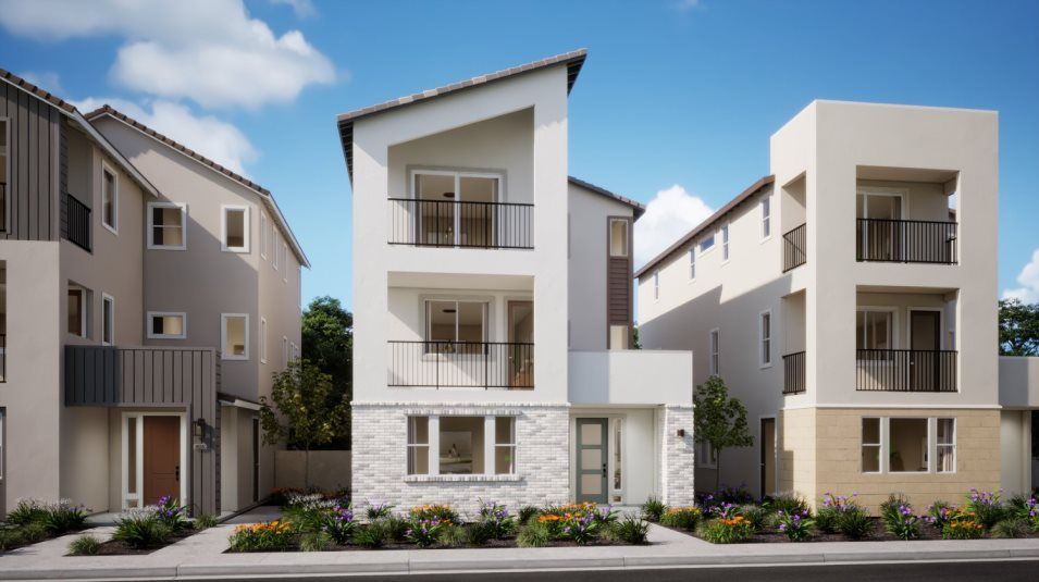 Elevation B - Transitional home exterior