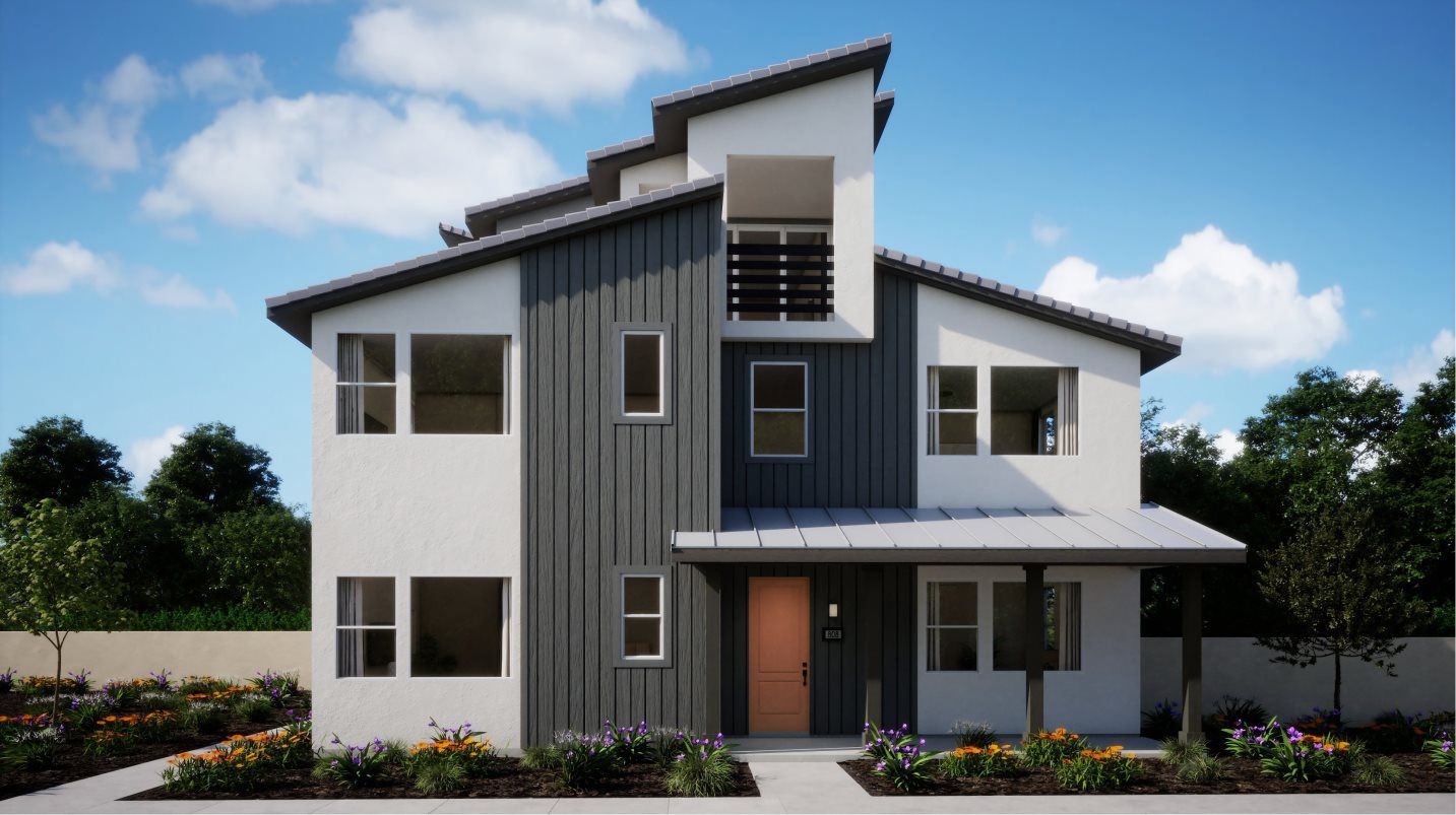Elevation 20B - Transitional-style home