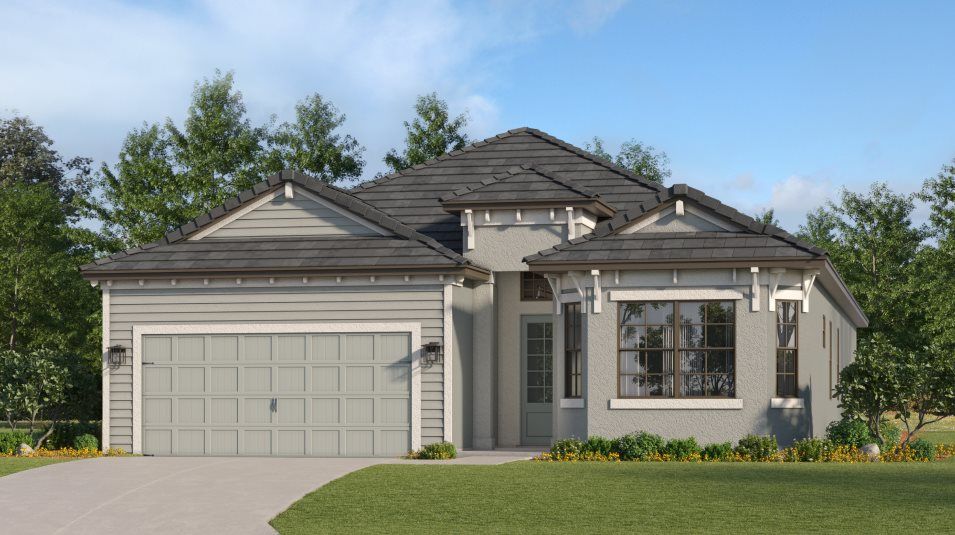 Elevation D - A coastal-inspired exterior