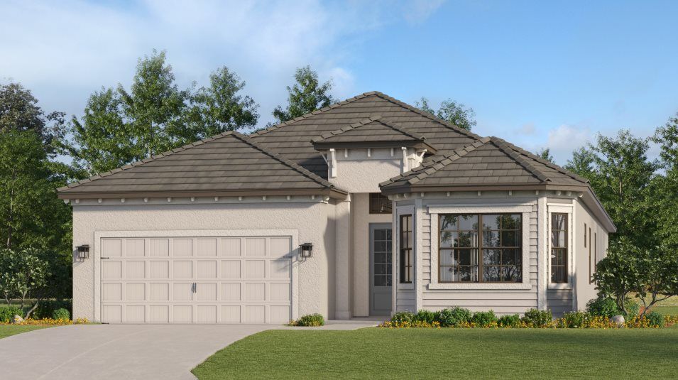 Elevation E - A ranch-inspired exterior