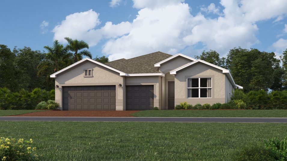 Elevation A - A contemporary-inspired exterior
