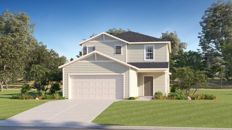 Elevation HB - A modern farmhouse-inspired exterior