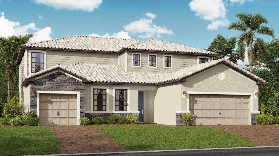 Elevation CS - Lorraine Lakes Manor Homes Liberation Exterior CS