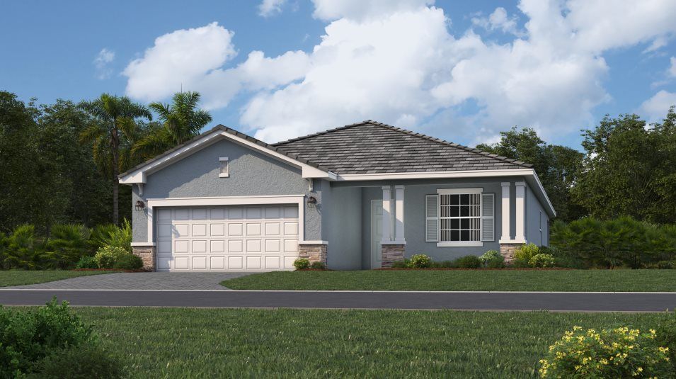 Elevation C - A ranch-inspired exterior