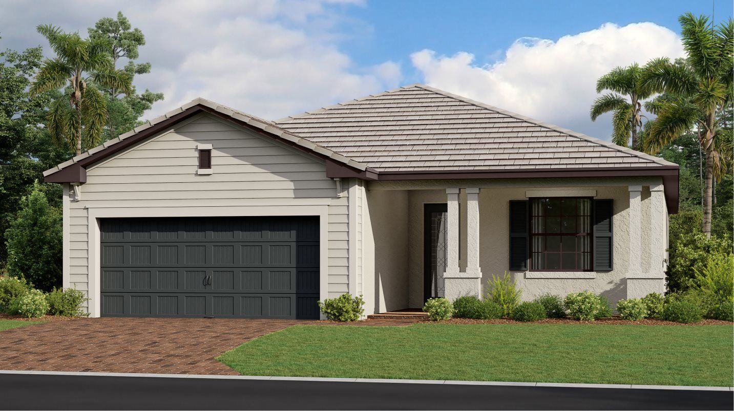 Elevation D - Venice plan ranch-inspired exterior