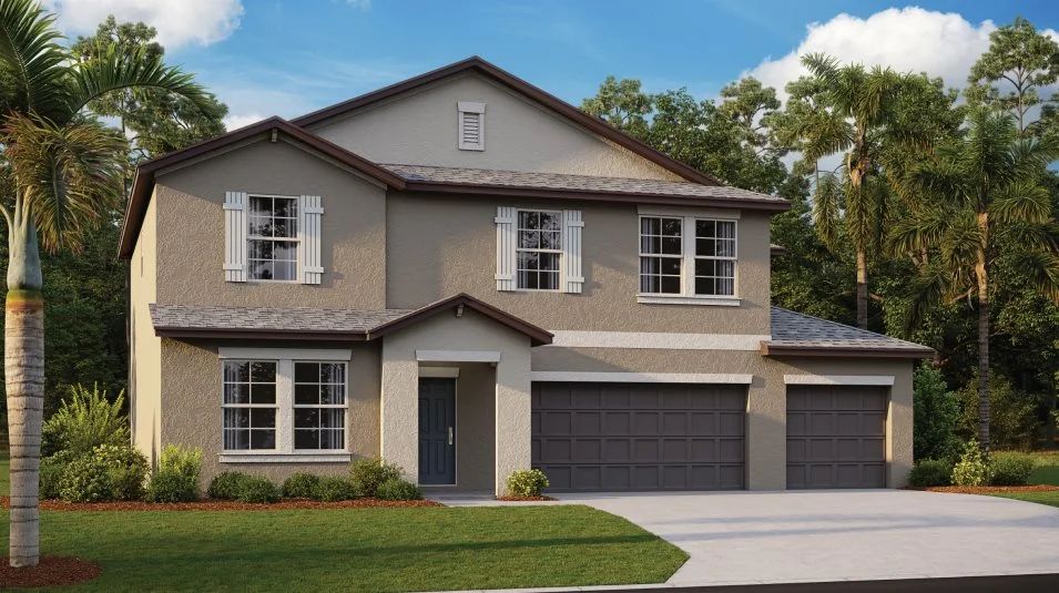 Elevation A - Helena contemporary-inspired exterior
