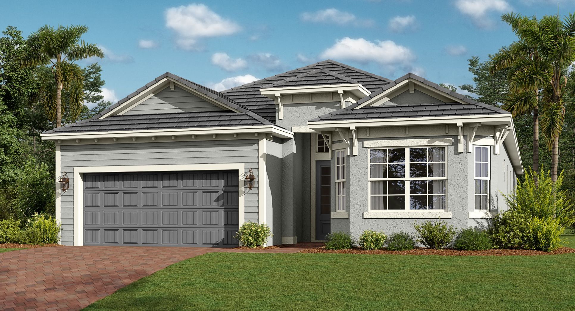 Elevation D - The-National-at-Ave-Maria Executive Homes Angelina