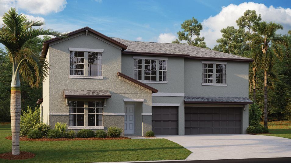 Elevation A - Cheyenne contemporary-inspired exterior