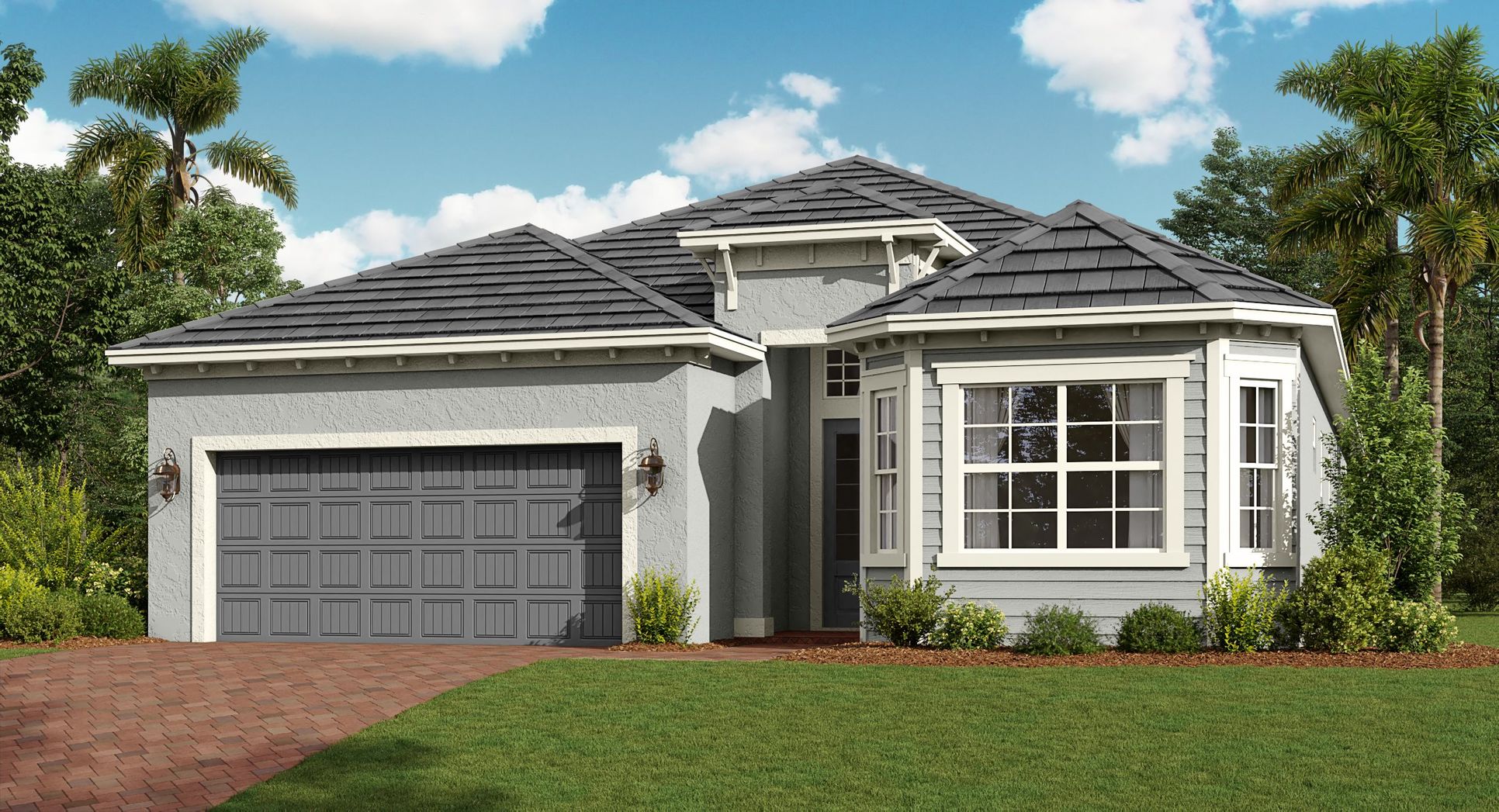 Elevation E - The-National-at-Ave-Maria Executive Homes Angelina