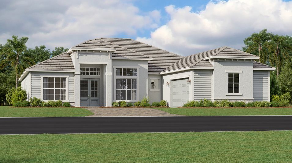 Elevation E - A coastal-inspired exterior