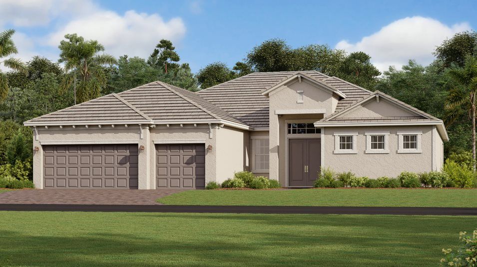 Elevation F - A ranch-inspired exterior