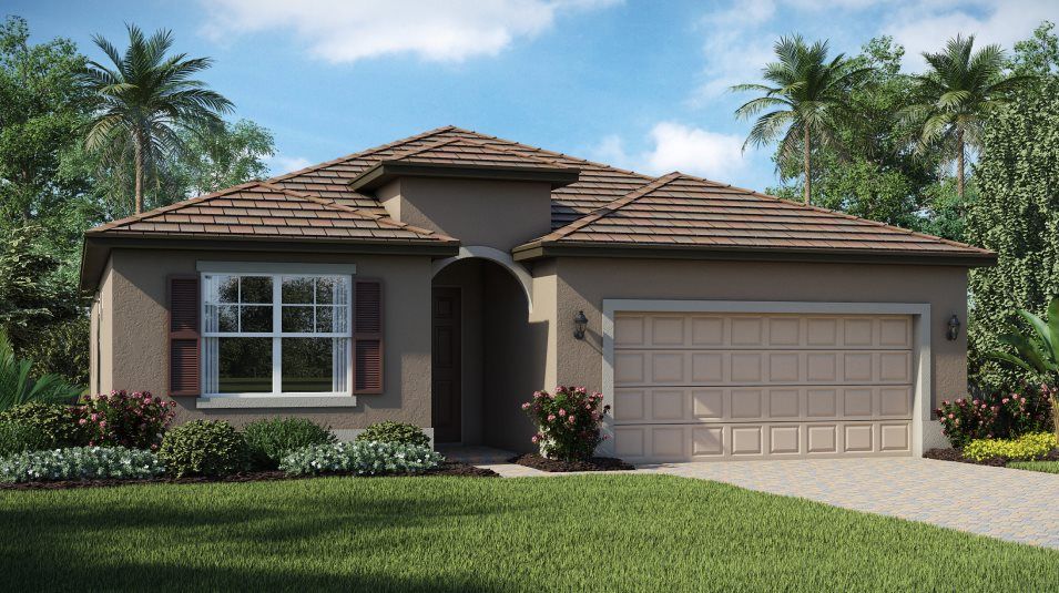 Elevation A - A ranch-style exterior