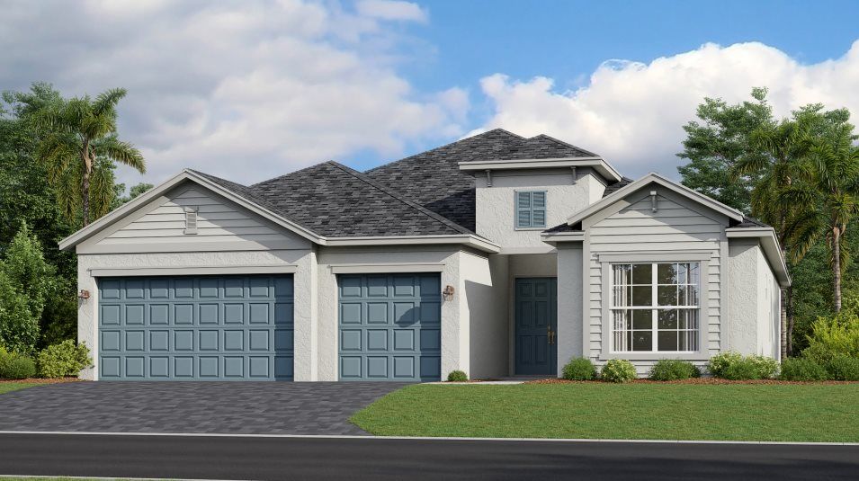 Elevation D - A classic exterior style with a hipped roofline