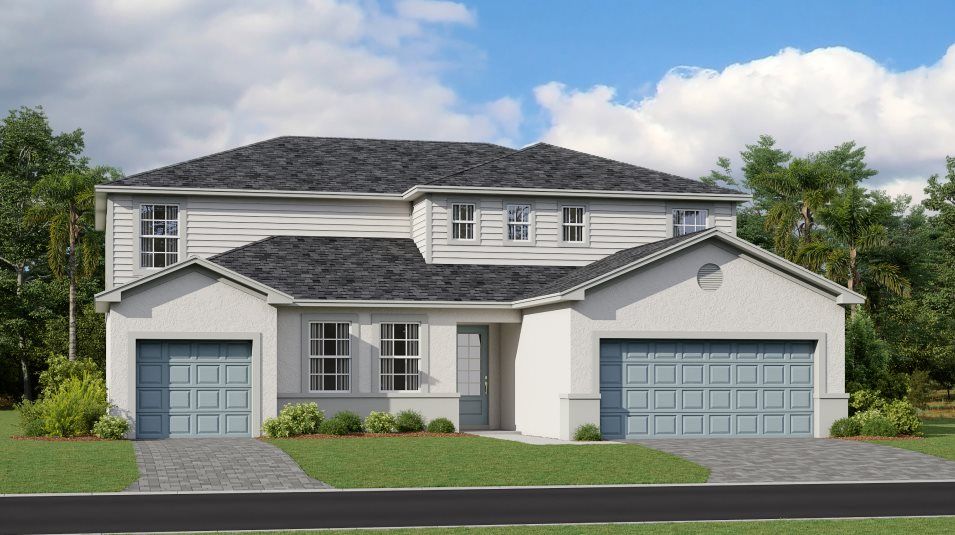 Elevation C - A traditional exterior with a hipped roofline