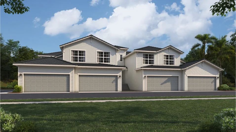 Elevation A - A traditional-inspired coach home exterior