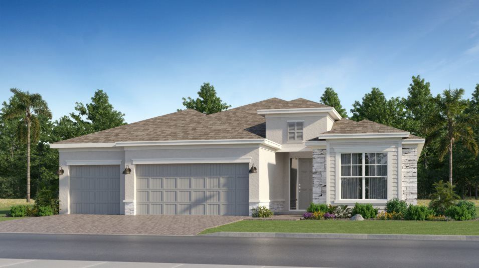 Elevation D - A ranch-inspired exterior