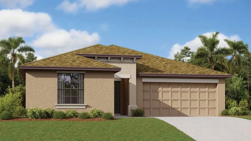 Elevation B - An American-inspired exterior