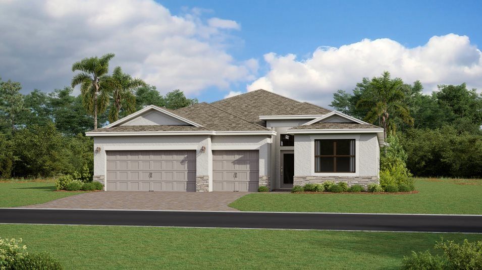 Elevation C - A traditional-inspired exterior