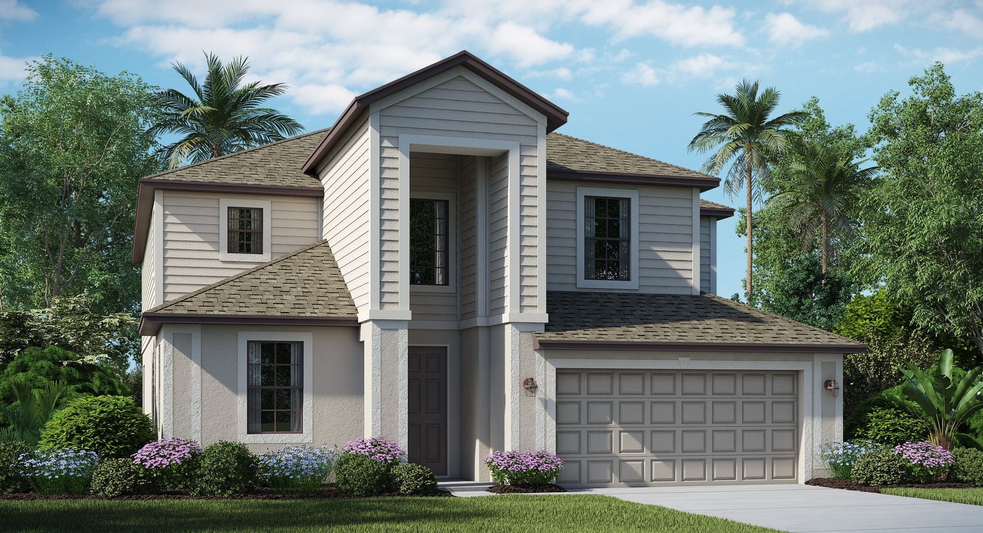 Elevation BS - A modern coastal exterior rendering of Amalfi