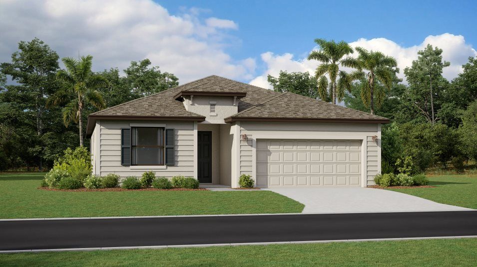 Elevation D - A ranch-inspired exterior