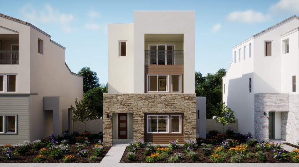 Elevation A - Transitional-style home image