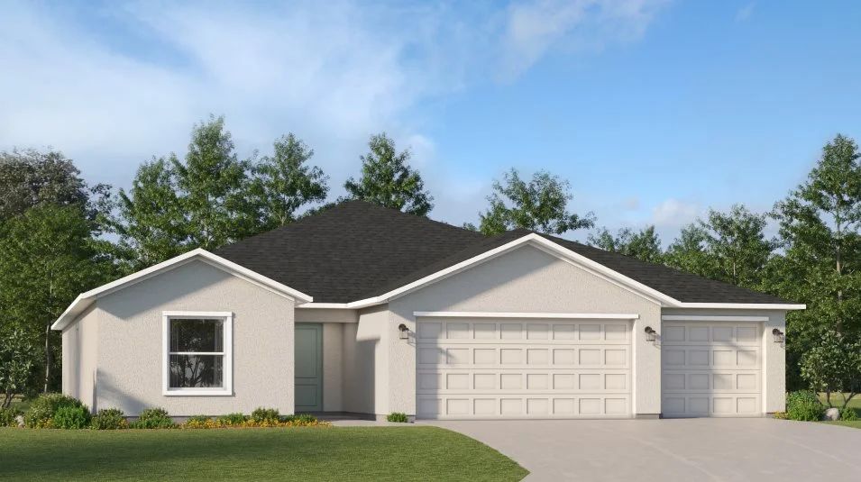 Elevation A - A ranch-inspired exterior