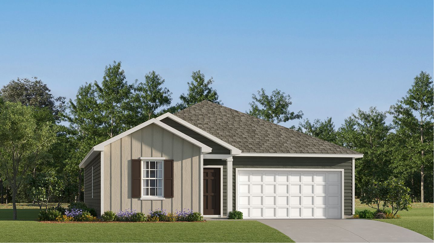 Elevation A - Parker Core N100 Shannon Woods Walk Enclave Dover