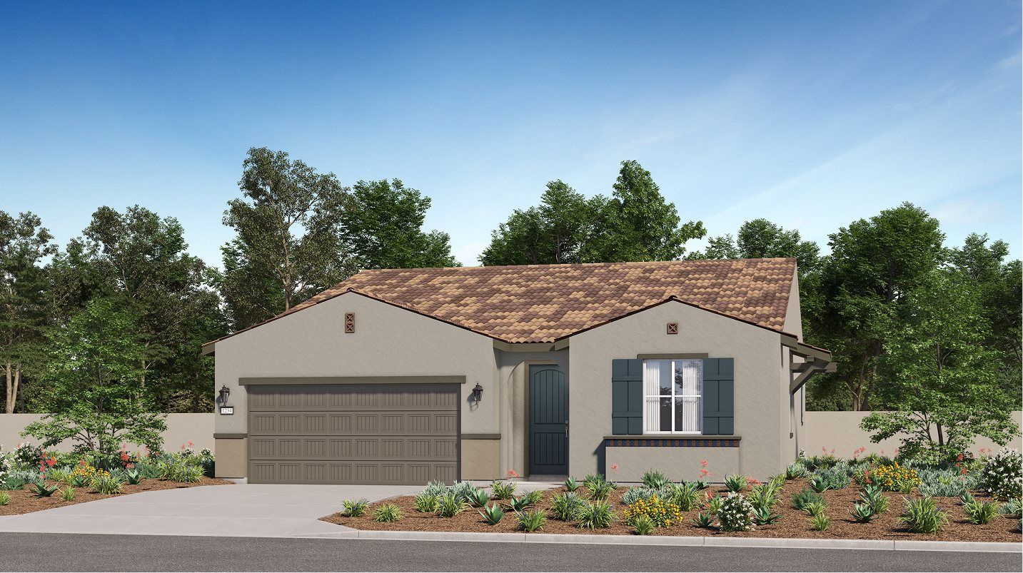 Elevation A - Spanish Colonial home image