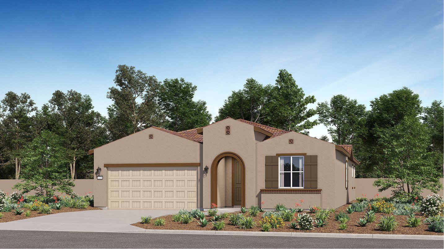 Elevation A - Spanish Colonial home image