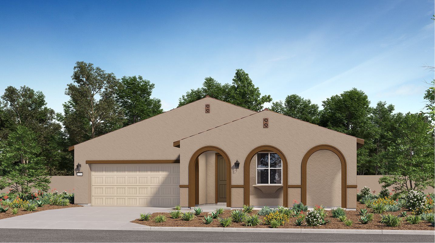 Elevation A - Spanish Colonial home image