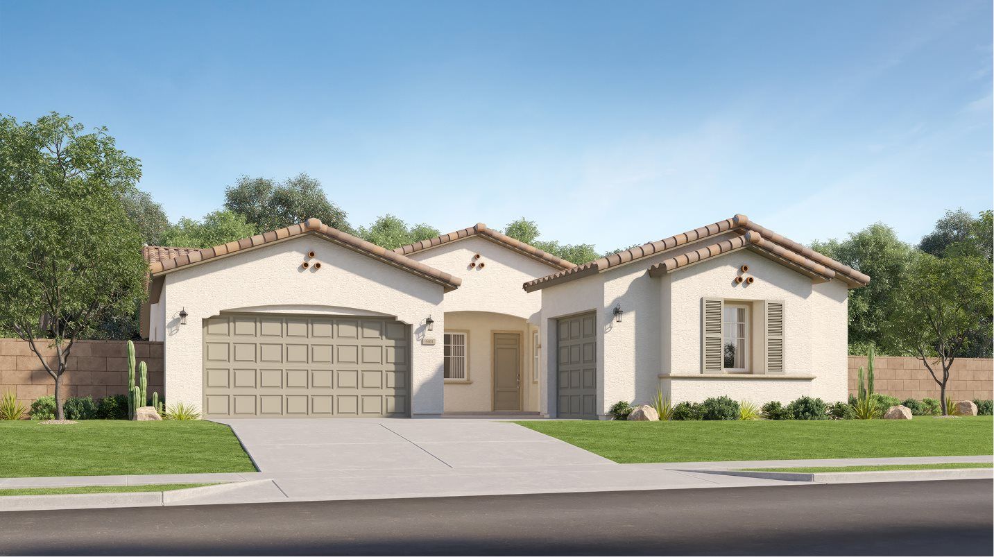 Elevation A - Spanish Colonial home image